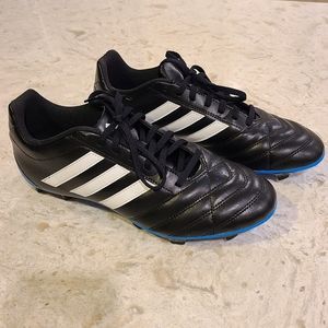 Adidas Black and Blue Soccer Cleats